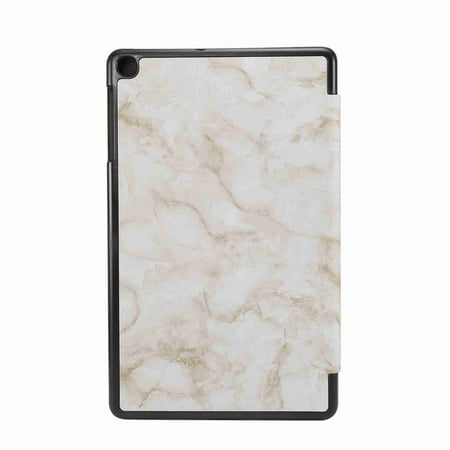 For Galaxy Tab A 10.1 Inch Tablet 2019 SM-T510/T515, Dteck Ultra Slim PU Leather + PC Marble Patterned Shockproof Kickstand Protective Cover ,