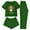 01 Green, variant on Fewfanhot Women Pajama Sets 3 Piece Cute Thanksgiving Turkey Print Pajama Set Short Sleeve Tee Lounge Shorts and Pants Sleepwear