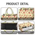 thumbnail image 4 of Large Capacity Tote Bag,Strawberry Plants Fruit Leaf Yellow Pattern Handbag Fashion Luxury Tote Bag,15.7"x13"x 5.1" Inches,Laptop Compatible, 4 of 6