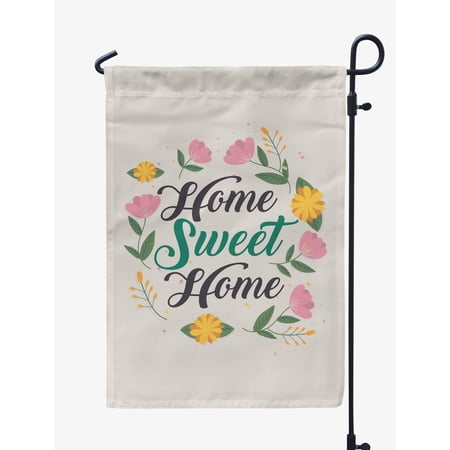 Printtoo White Home Sweet Home Garden Summer Camping Flags For Campers Double SidedFlag Outdoor Garden Sign