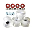 thumbnail image 1 of 4 ruedas de patineta luminosas LED 78A que brillan en la noche, longboard de 60 x 45 mm blanco, 1 of 8