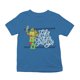thumbnail image 1 of Playera Fan Army Tortugas Ninja Talla 4 Manga Corta con Estampado Pizza Party Azul Turquesa, 1 of 3