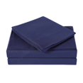 thumbnail image 1 of Truly Soft 4-Piece Everyday Polyester Wrinkle Resistant Microfiber Sheet Set, Queen, Navy, 1 of 4