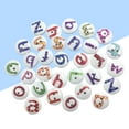 thumbnail image 4 of Shisuyan 100pcs 15MM 26 Letters Candy Color Thin Mixed Loading Assorted Color Wooden Buttons (Random Color), 4 of 8