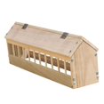 thumbnail image 1 of Comedero de madera para palomas, bebedero para aves de corral, dispensador de comida para aves de corral. 60 centímetros, 1 of 9