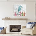 thumbnail image 2 of Stupell Industries Seahorse on Rustic Plank Pattern Animals & Insects Painting Gallery Wrapped Canvas Print Wall Art, 30 x 30, 2 of 7