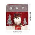 thumbnail image 3 of Horivan Christmas Chair Covers Holiday Decorations Red Cloth Dining Chair Protector Festive Santa Snowman Elk Print Seat Cover for Home Party Decoration, 3 of 6