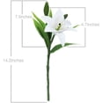 thumbnail image 3 of 5 Pack Artificial Flowers Lily Real Touch Fake Flowers for Wedding Home Party Garden Shop Office Decoration Plastic Lily Faux Flowers.C, 3 of 7