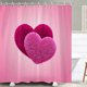 thumbnail image 5 of DEKAXID 1 cortina de ducha impermeable con estampados de amor dorados y rosas, decoración modernista y romántica para el baño del hogar, cortina con ganchos, 5 of 5
