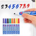 thumbnail image 4 of 2 Sets 8 Colors Dry Erasable Whiteboard Pen Colorful Fiber Nib Markers Sets for School, 4 of 5