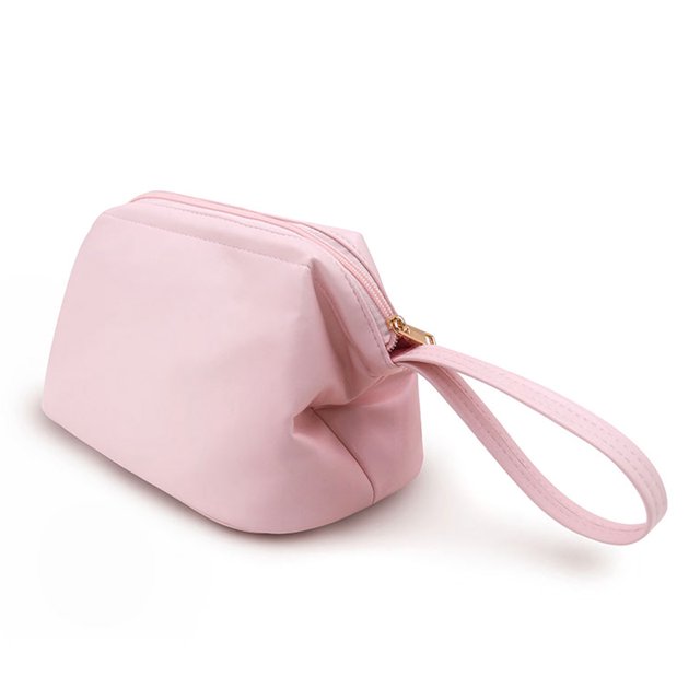 Bolsa de maquillaje de cuero de PU, pequeña bolsa de maquillaje, bolsa de cosméticos de viaje, bolsa de maquillaje portátil para mujeres y niñas