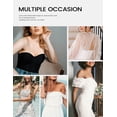 thumbnail image 7 of Deyllo Women's Push Up Strapless Bras Plus Size No-slip Full Coverage Underwire Support Smooth Contour Party Dress Bra, Ivory 38DD, 7 of 7
