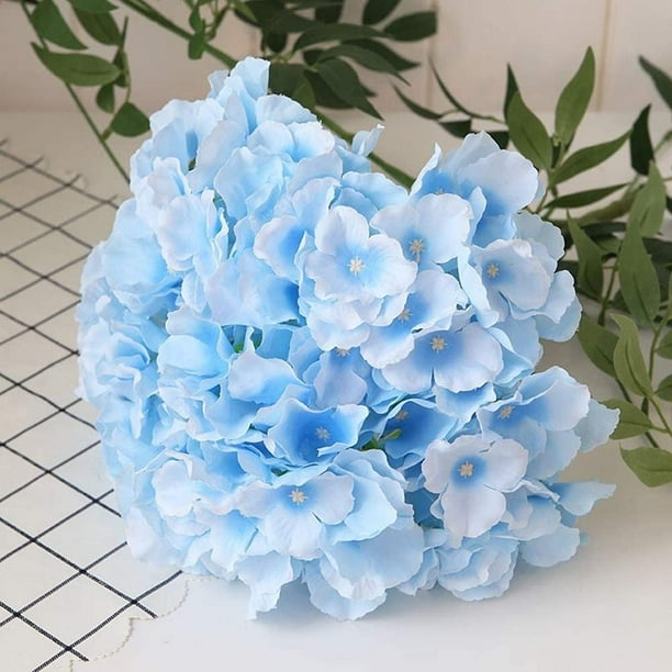 Light blue artificial flowers deals