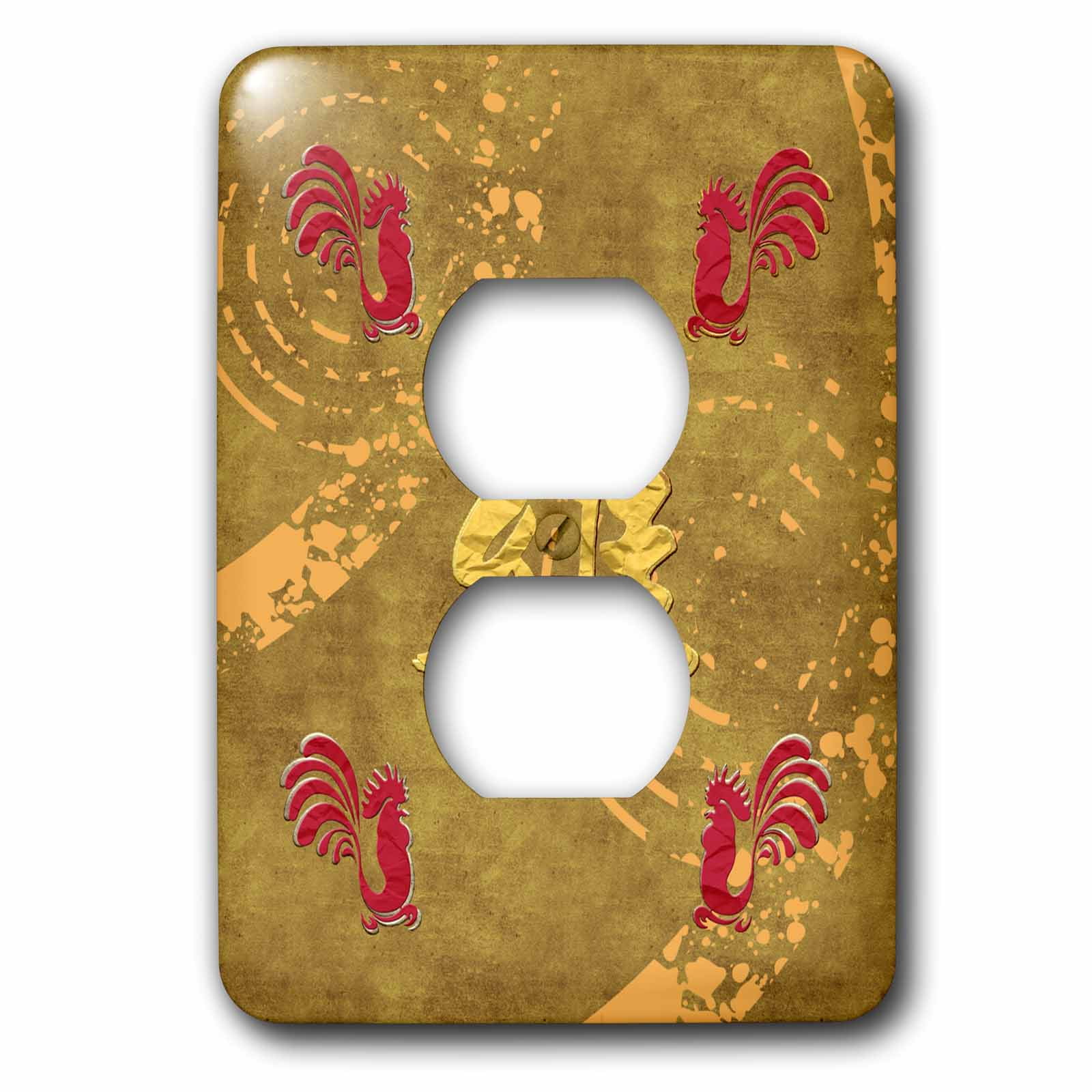 3dRose lsp_186699_6 Red Rooster Outlet Cover 3dRose lsp_186699_6 Red Rooster Outlet Cover