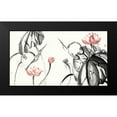 thumbnail image 2 of Rae, Nan 18x12 Black Modern Framed Museum Art Print Titled - Lotus Study with Coral II, 2 of 5
