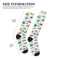 thumbnail image 2 of Lsque Cute Transport Pattern Sport Compression Socks for Men & Women 15-20 mmHg Knee High Nurse Pregnant Running Medical and Travel Athletic, 2 of 6