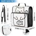 thumbnail image 2 of FORMRS Zipper Binder with Shoulder Strap 2-inch Ring 500 Sheet Capacity File Bag, White Chubby Cat, 2 of 5