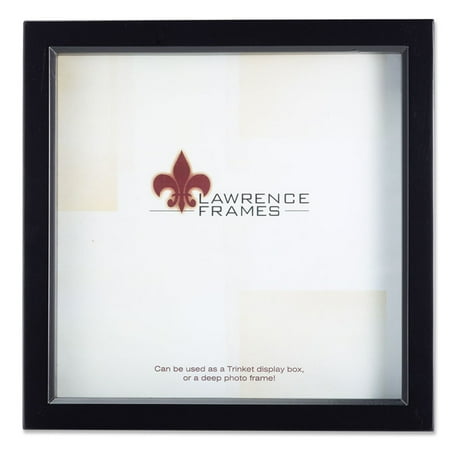 795110 Espresso Wood Treasure Box Shadow Box 10x10 Picture Frame