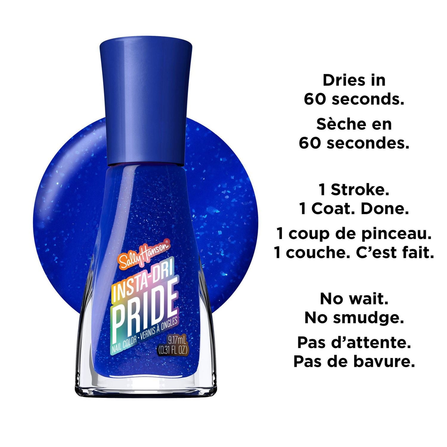 Insta-Dri X Pride, vernis à ongles à séchage rapide, longue durée, sans trace de brillance