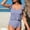 A800 Navy, variant on Two Piece Tankini Sets for Women Built-in Bra Striped Printed Ruffle Bathing Suits High Waisted Swimsuits Tummy Control Modest Flounce Swimwear