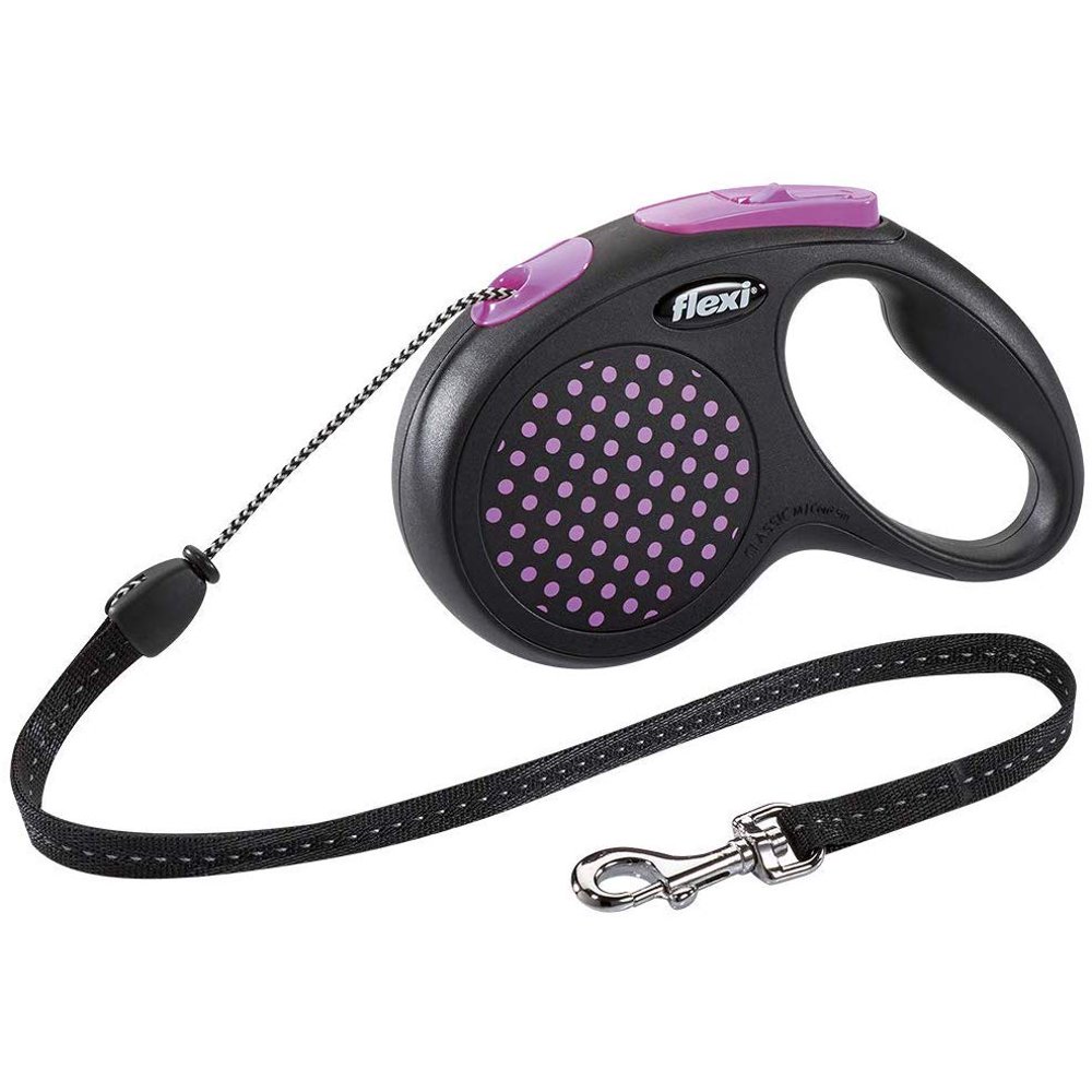 FLEXI Design 20kg (44lbs) 5 Meter (16ft) Cord Retractable Dog Lead