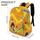 thumbnail image 3 of Hombre Servilleta-theme Backpack, Campus style schoolbag Bookbag with Adjustable Shoulder Straps And Large Zip Compartment, Unisex Travel Bags.42x30x15cm, 3 of 6
