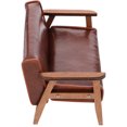 thumbnail image 2 of Miniature Chaise en Bois Canapé Modèle de Maison de Poupée Mini Canapé Chaise Modèle, 2 of 7