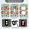thumbnail image 3 of Yayeee Blank Wall Plate Cover 1-Gang 4.5"x2.7" Home Unused Decorative Outlet, Yellow Tomatoes, 3 of 7