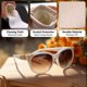thumbnail image 3 of Funda Suave para Gafas de Sol MyEyeglassCase Trendy & Clásica Perla, 3 of 5
