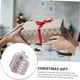 thumbnail image 4 of Adorno navideño rosa para árbol de Navidad, ideal para colgar en fiestas | Bolsas de regalo con lazos rosas y hongos de espuma | Espuma plástica duradera de 20 x 10 cm | Ideal para centros de mesa,, 4 of 6