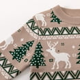 thumbnail image 3 of Baby Toddler Boys Girls Christmas Sweater Knit Little Kids Cute Cartoon Pullover Cotton Winter Warm Tops Clothes, 3 of 9