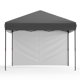 thumbnail image 1 of Carpa Plegable 3x3m para Exterior - Montaje Fácil por Una Individuo - Impermeable y Protección UV - Estructura Resistente y Comercial - Incluye 1 Pared Lateral y Tejido Oxford Plateado, 1 of 8