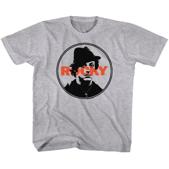 Rocky Stamped Gray Heather Toddler T-Shirt