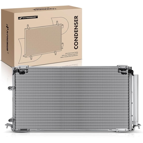 A-Premium Air Conditioning A/C Condenser Compatible with Toyota Avalon 2000 2001 2002 2003 2004 V6 3.0L, Replace# 4968, 8846007031