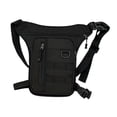 thumbnail image 1 of Riñonera para la cadera, bolso de hombro con decoración informal, riñonera deportiva impermeable, bolsa para la pierna para correr, ciclismo, viajes, Negro, 1 of 8