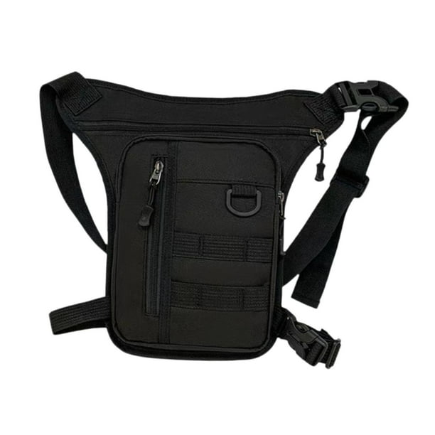 Riñonera para hombre Salvador bolsa de cadera decorativa multifuncional Negro