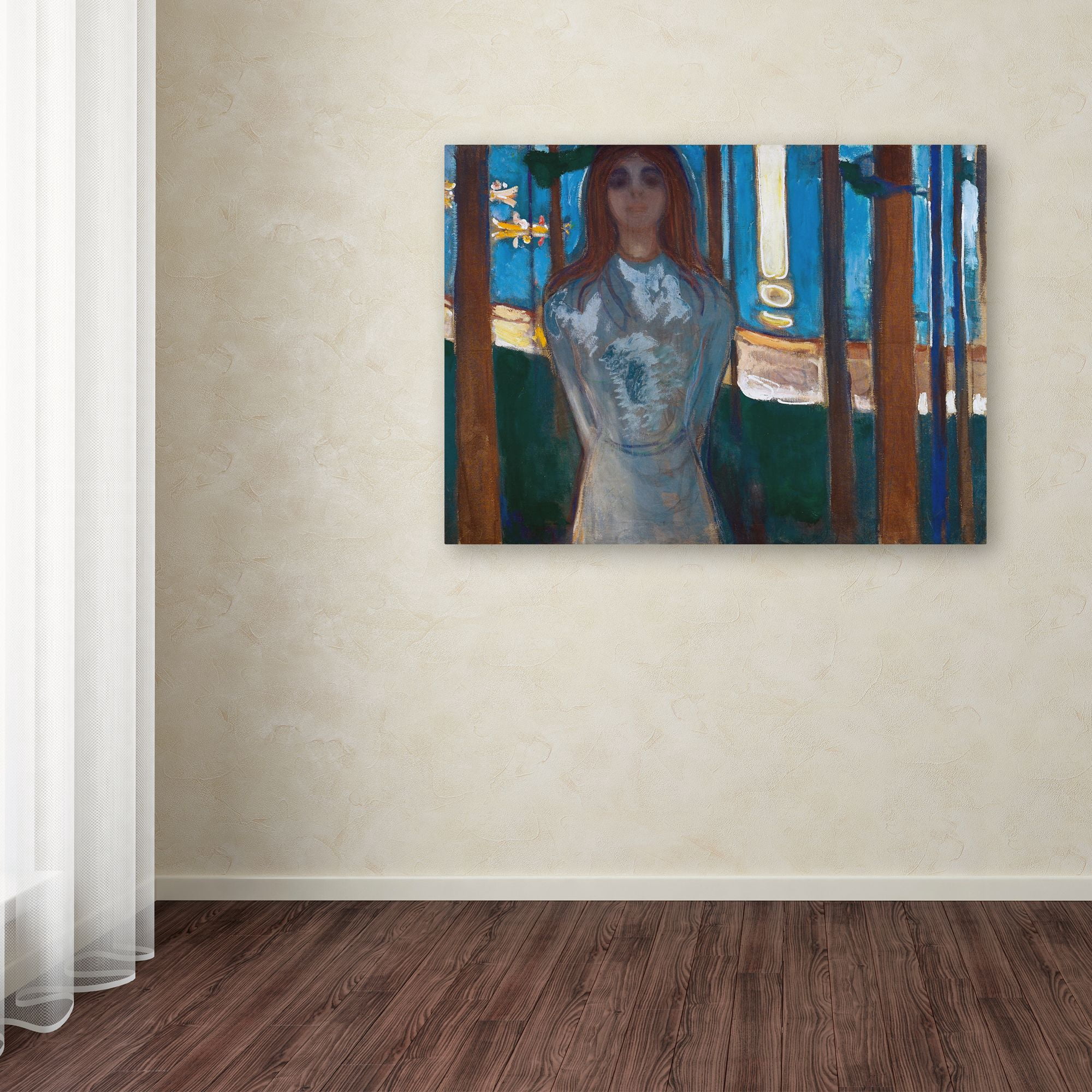 Trademark Fine Art 'The Voice Summer Night' Canvas Art by Edvard Munch