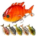 thumbnail image 2 of 14.5g/8cm Fishing Lures Multi Segments Jointed Fishing Tackle With Hooks Suitable For Freshwater Saltwater, 2 of 9