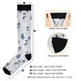 thumbnail image 3 of FORMRS Womens Knee High Socks Casual Long Thick Travel Daily Wear, 1 Pair, Cartoon Snowmen, 3 of 6
