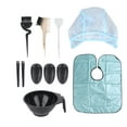 thumbnail image 1 of Kit de 14 piezas para teñir el cabello, juego de cuencos y pinceles para teñir el cabello en salón y decolorarlo., 1 of 14