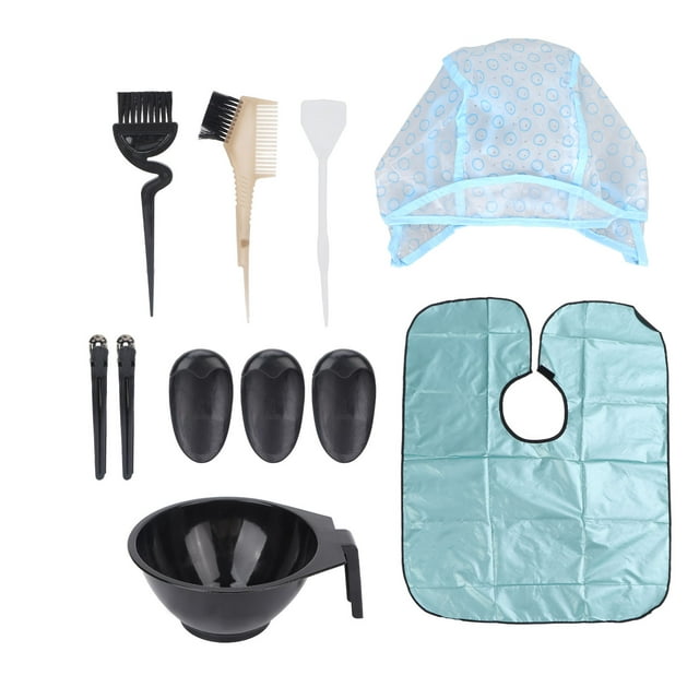 Kit de 14 piezas para teñir el cabello, juego de cuencos y pinceles para teñir el cabello en salón y decolorarlo.