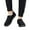 Black, variant on Winter Boots for Men Suede Slip on Snow Booties Fleece Lined House Shoes Casual Loafers Indoor Outdoor Walking Moccasin Black 8.5