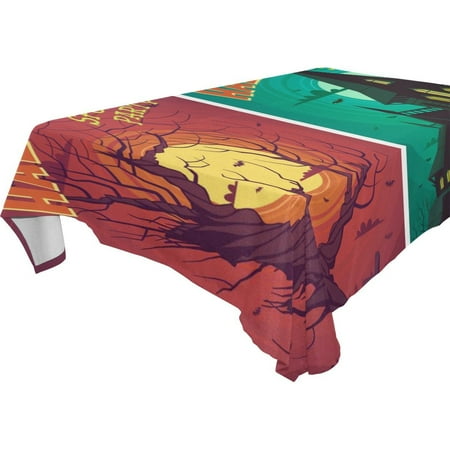

POPCreation Spooky Party Tablecloths Dark Night Table Top Decoration 60x104 inches