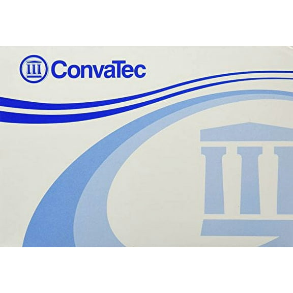 ActiveLife Drainable 12" Pouch with Cut-to-Fit Stomahesive Skin Barrier & Tape Collar - Fits 3/4" to 2 1/2" Stoma - Transparent - 10/Box