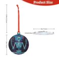 thumbnail image 3 of KLL Space Skeleton Meditation Pattern Acrylic Christmas Ornaments,1 PCS Xmas Tree Decor with Ribbon 3" Christmas Décor Christmas Pendant for Hanging on Tree & Party Favors-Round Shape, 3 of 7