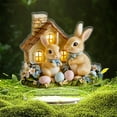 thumbnail image 3 of Easter Decoration Spring Bunny Ornament 2D Acrylic Desktop Ornament 2026 Cartoon Cute Easter Eggs Rabbit Designs Decoration Accessories for Living Room Holiday Party Supplie, 3 of 9