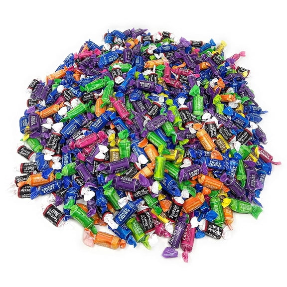 Tootsie Roll Fruit Chews And Original Chocolate Midgees American Chewy Taffies Candy Individually Wrapped In Resealable Bag Bulk 10 Lbs 500 pcs (160 oz) - Made In USA