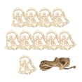 thumbnail image 3 of BLESIYA 10 Pieces Unfinished Wooden Cutouts Handmade for DIY Craft Projects Painting A, 3 of 8