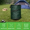 thumbnail image 4 of Wakeman Outdoors 46-Gallon Pop Up Outdoor Trash Can for Camping, Green, 4 of 17