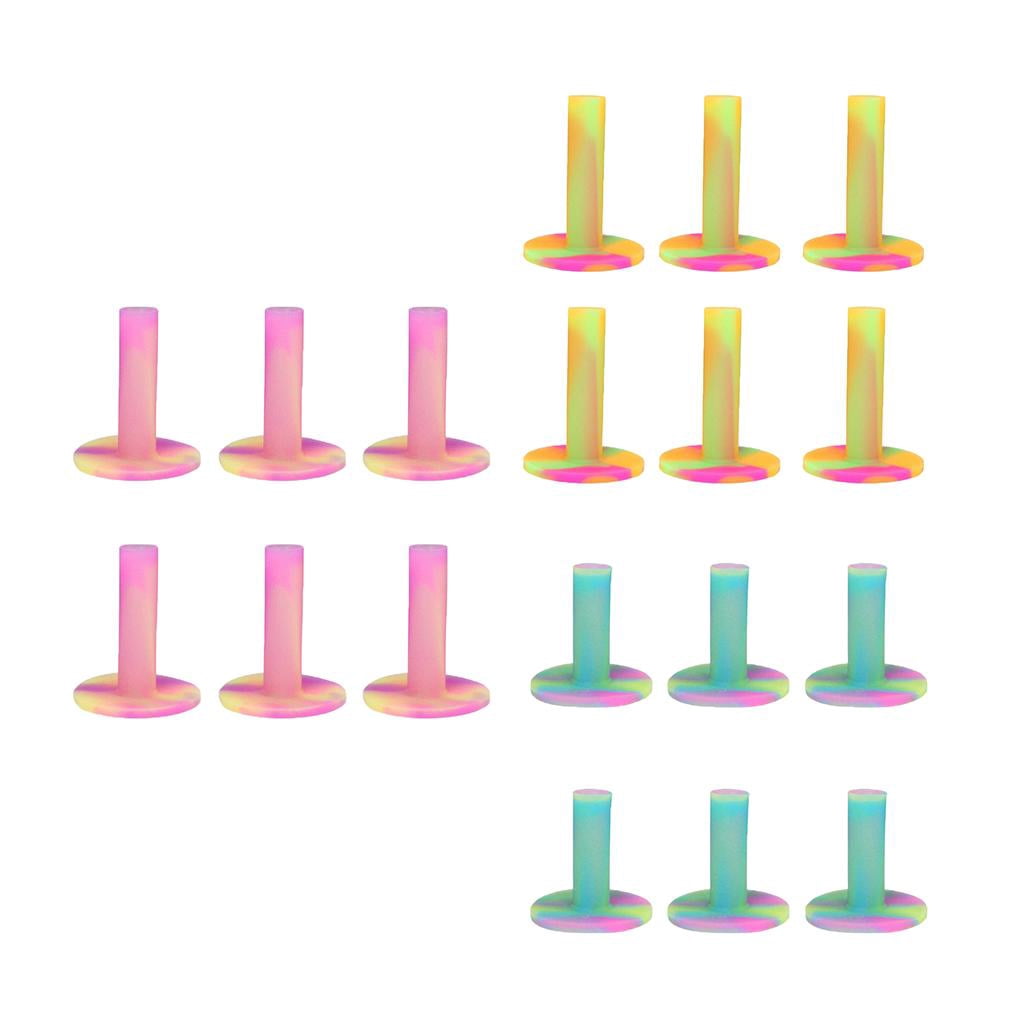 6 Pieces Rubber Golf Driving Range Practice Tee Holder - as 54mm